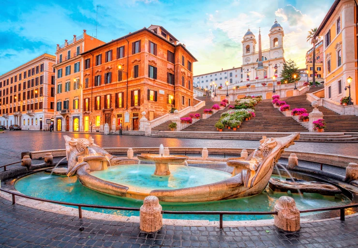 Piazza di Spagna and the Spanish Steps