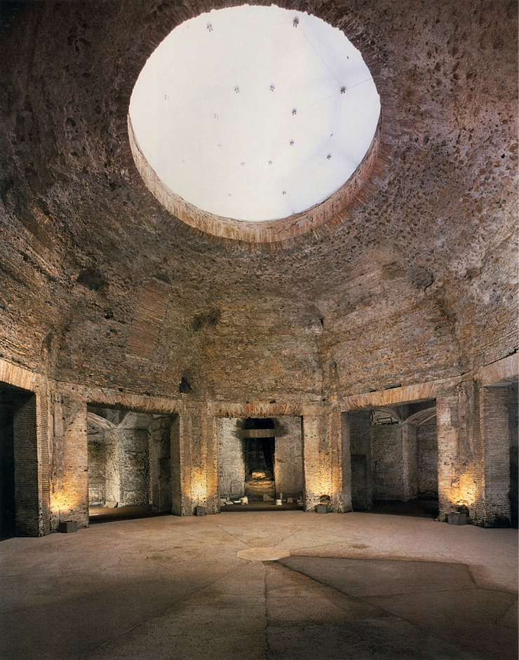 the ruins of the Octagonal Room of Domus Aurea 