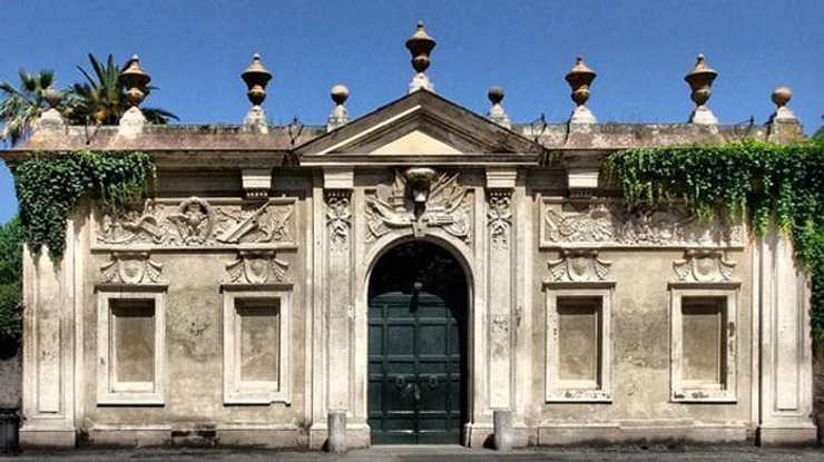entrance to the Magistral Villa of the Knights of Malta