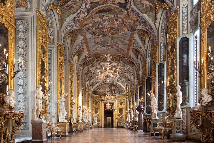 Hall of Mirrors in the gallery of Palazzo Colonna