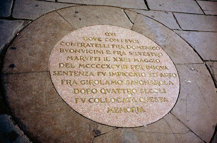 Plaque of Savonarola Execution