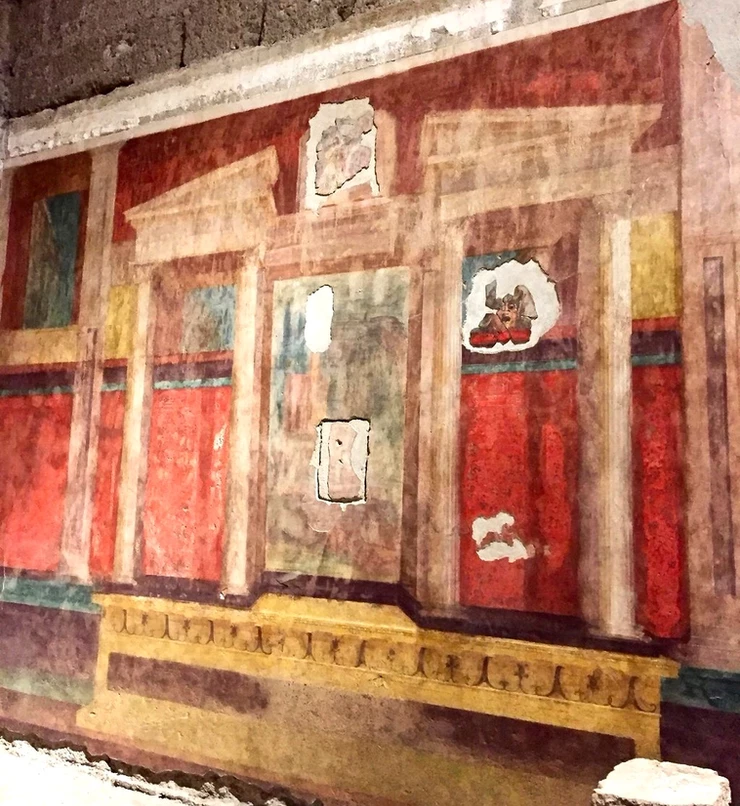 fresco in the Large Oecus room