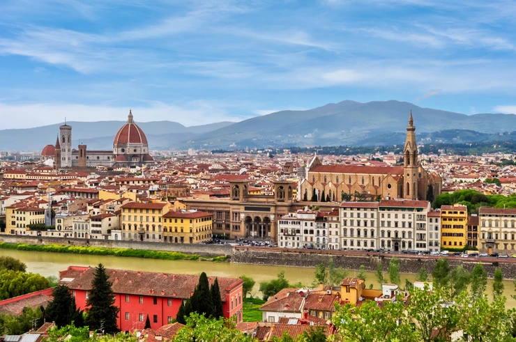 view of Florence from the Piazzale Michelangelo