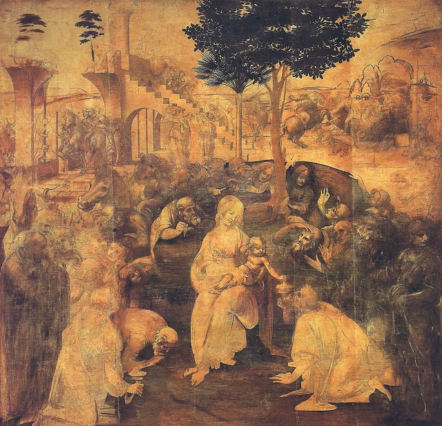 Leonardo da Vinci, Adoration of the Magi, 1481