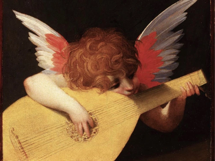 Rosso Fiorentino, Angel Playing the Lute, 1521