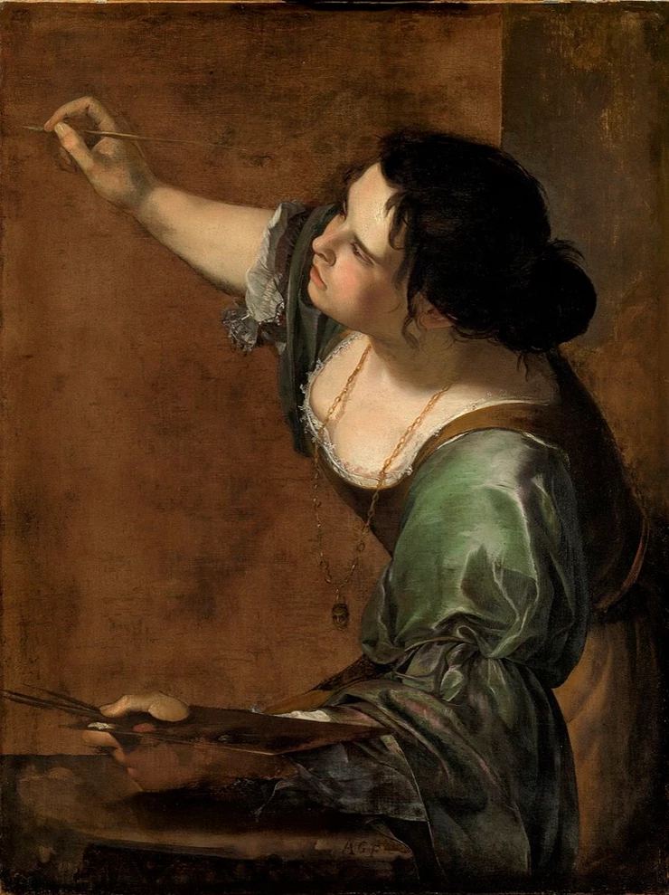 Artemisia Gentileschi, Self Portrait as the Allegory of Painting, ca. 1638-39. 