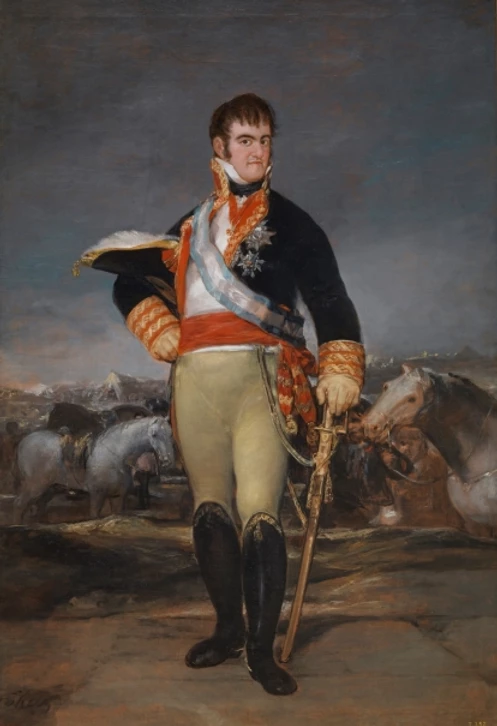 Goya, Ferdinand VII at an Encampment, circa 1815, at the Pardo