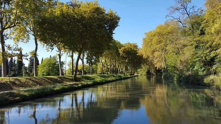 Canal du Midi, a UNESCO site outside Carcassonne