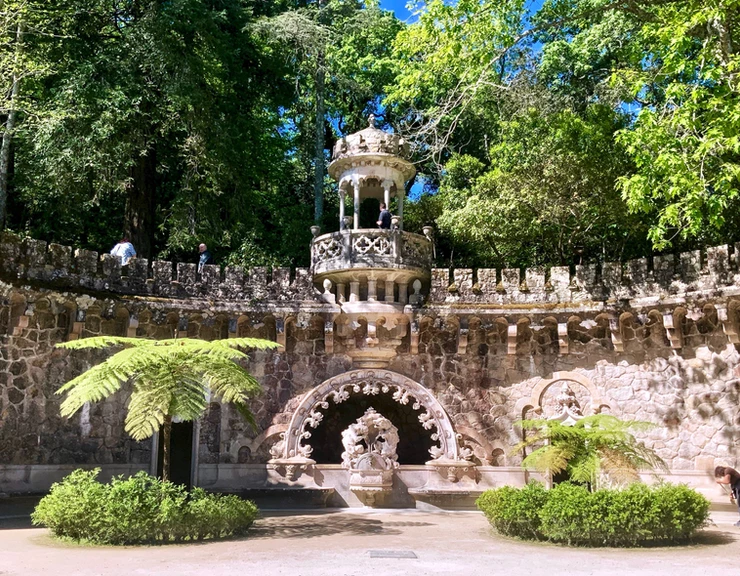 Gate of the Guardians in the gardens of Quinta da Regaleira