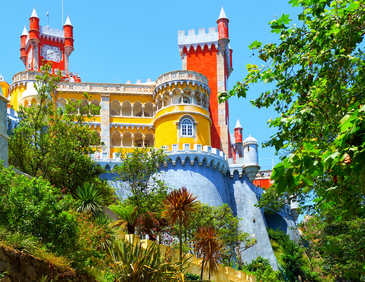 Pena Palace, the most popular (and crowded) palace in Sintra