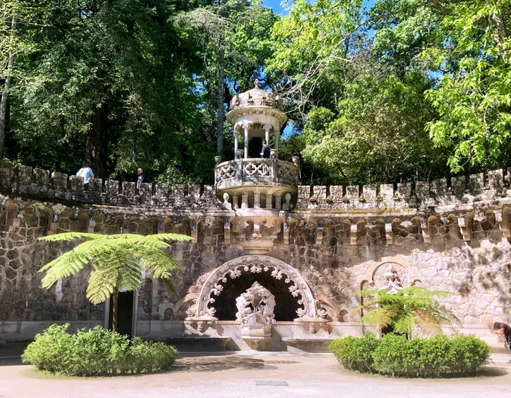 Porta dos Guardiaes in the gardens of Quinta de Regaleira