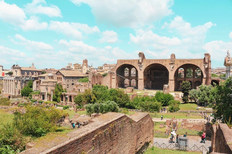 Roman Forum with the Basilica of Maxentius and Constantine