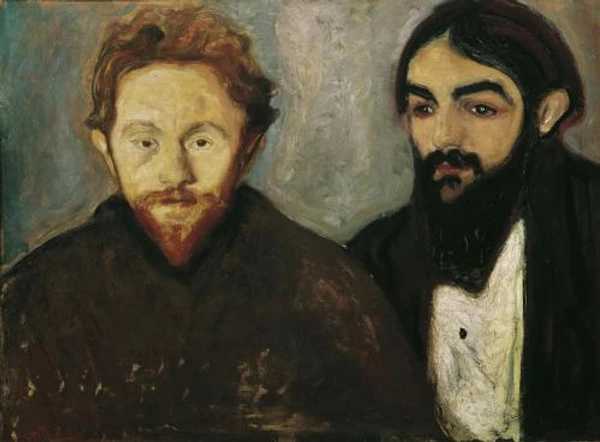 Edvard Munch, The Painter Paul Hermann and the Doctor Paul Contard, 1897