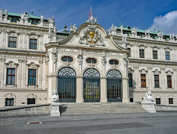 the Belvedere museum in Vienna