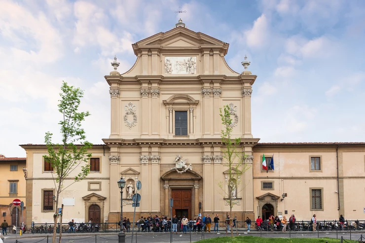 facade of San Marco Monastery in Florence