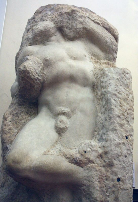 Michelangelo, Awakening Slave, 1520-23