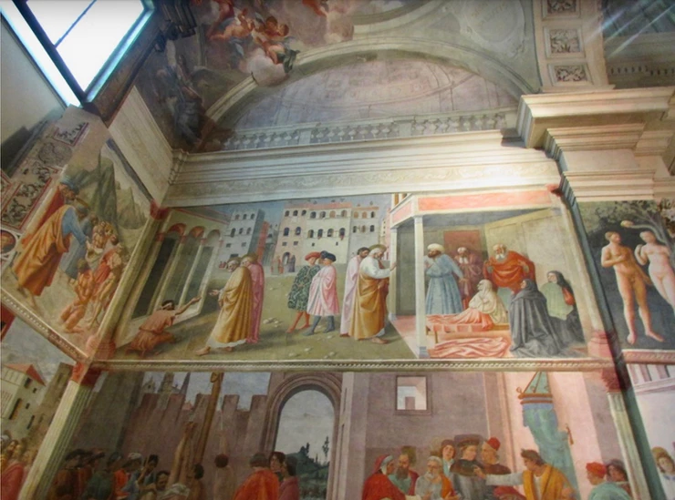 Masaccio frescos in the Brancacci Chapel