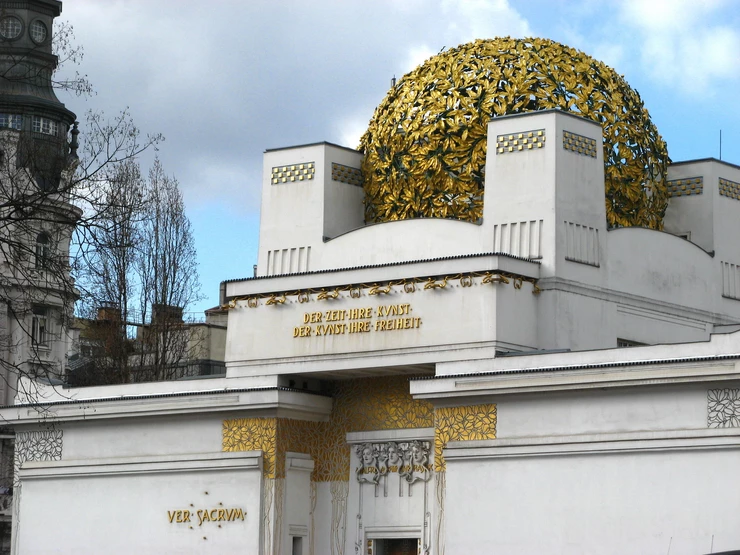 the Vienna Secession Museum with its "golden cabbage" dome