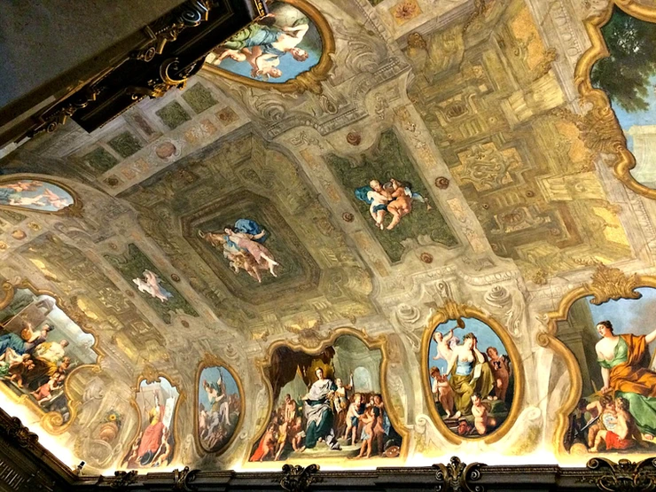 ornate fresco in Eroica Hall