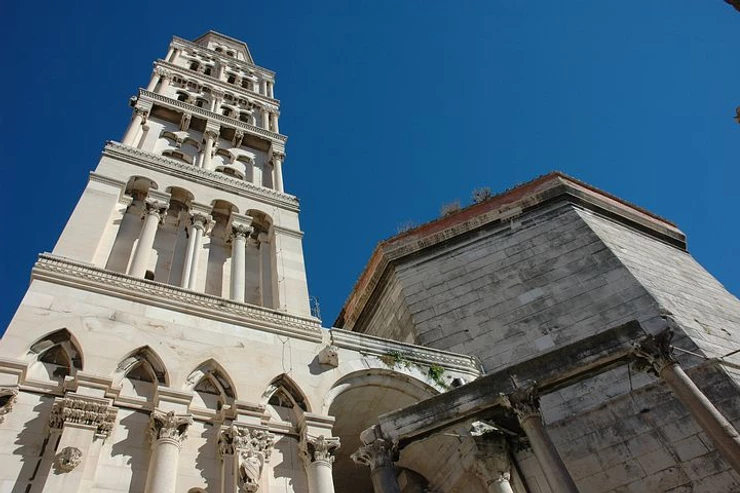  the bell tower in Diocletian's Palace