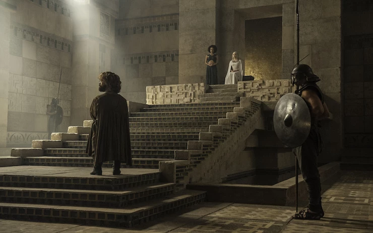 Daenerys Targaryen's throne room in Mereen, set in the cellars of Diocletian's Palace