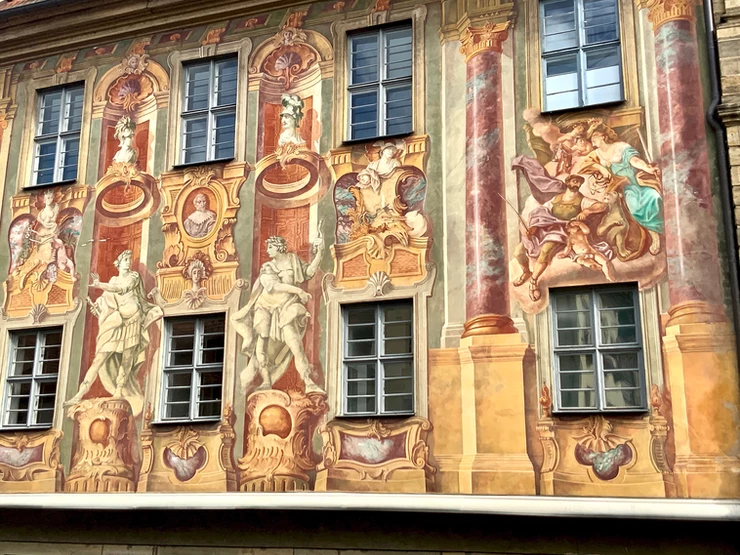 frescos on the Town Hall