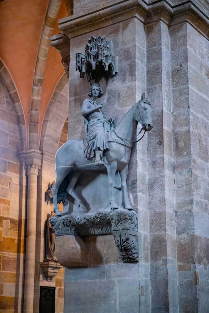 the Bamberg Horseman in Bamberg Cathedral