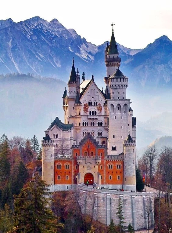 Neuschwanstein Castle, one of the most beautiful palaces in Europe