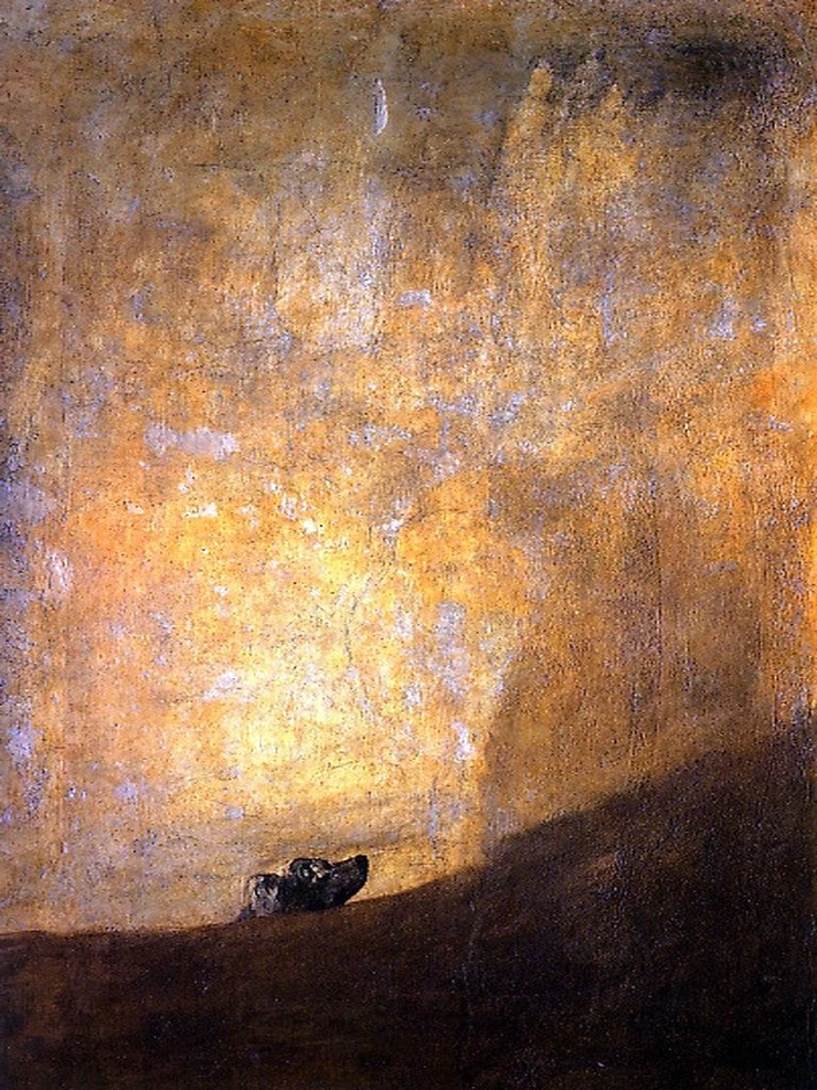 Francisco Goya, The Drowning Dog, 1819-23