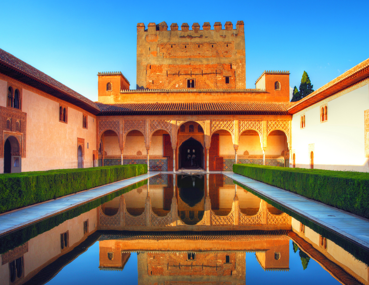 reflecting pool in the Alhambra