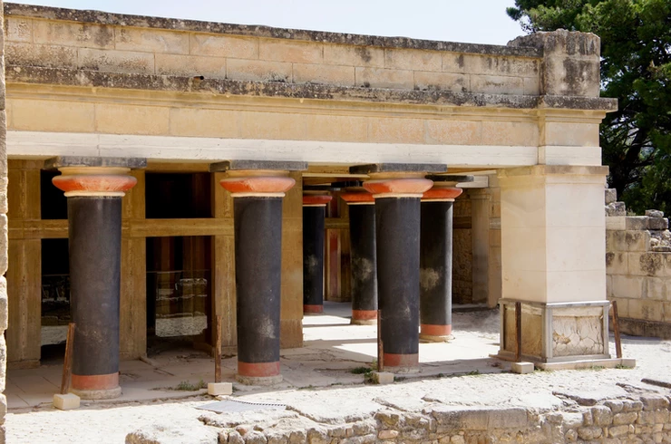 Hall of the Double Axes at Knossos Palace
