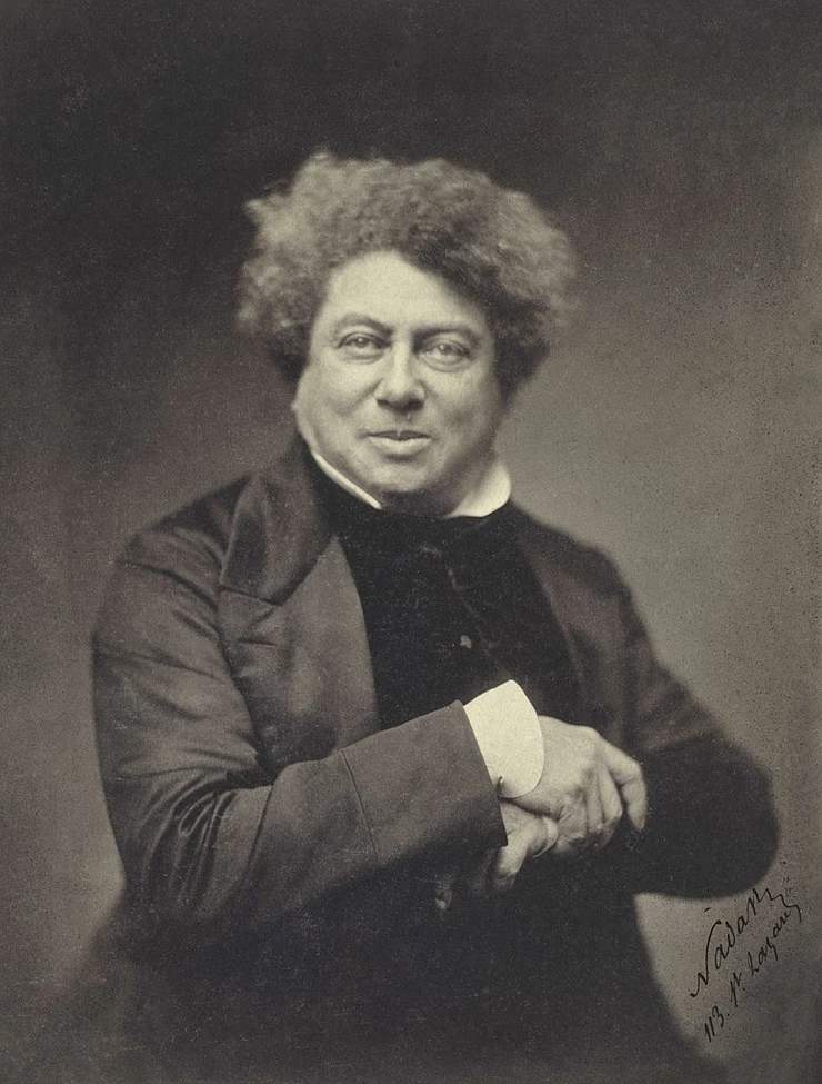 photograph of Alexandre Dumas, the novelist