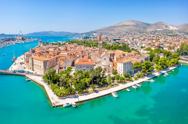 the UNESCO-listed town of Trogir