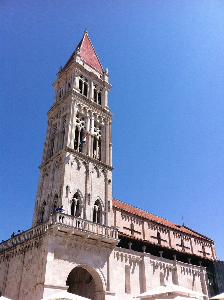 the UNESCO-listed Trogir Cathedral, with Venetian style architecture