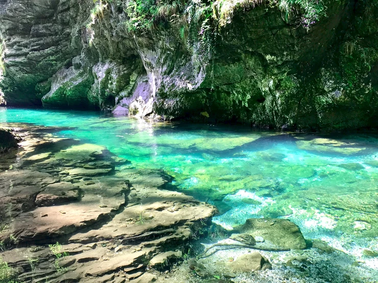 beautiful water at Vintgar Gorge
