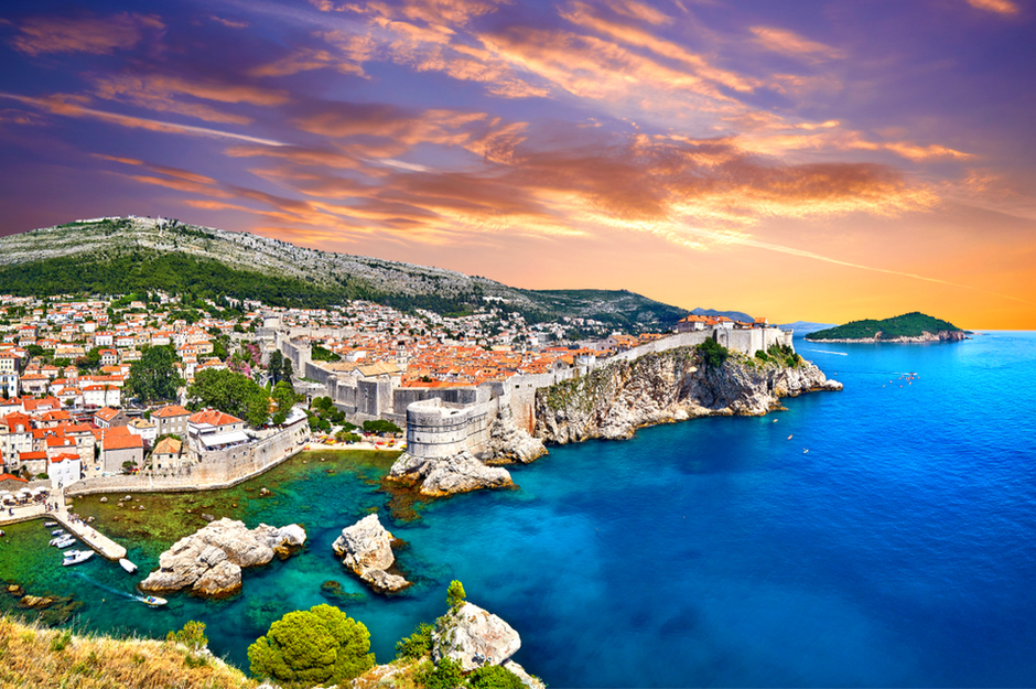 the stunning walled city of Dubrovnik Croatia