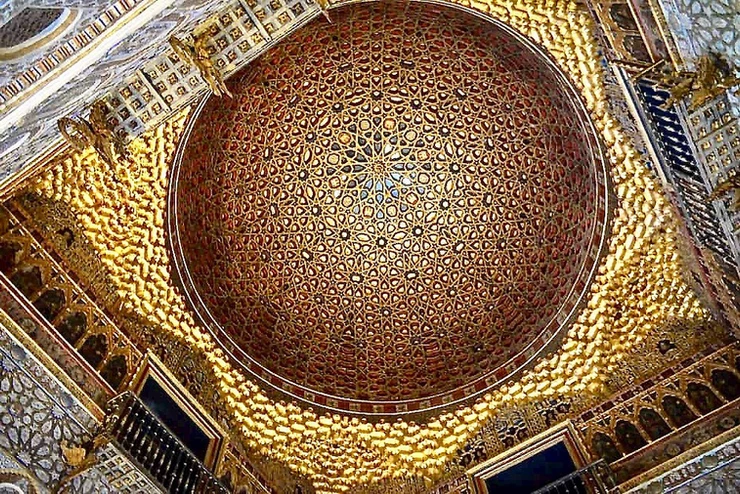 the gilded cedar dome in Ambassador's Hall 
