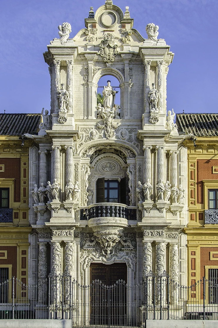 the ornate portal of San Telmo