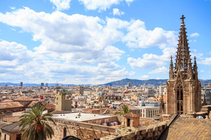 view from Barcelona Cathedral
