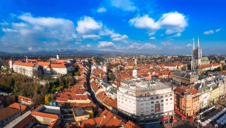 view of Zagreb from the Zagreb Eye observation deck