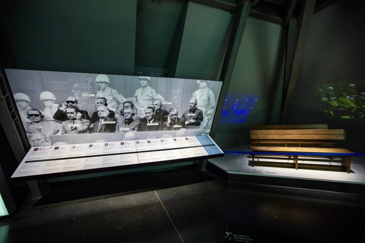 exhibit at the Memorial to the Nuremberg Trials 