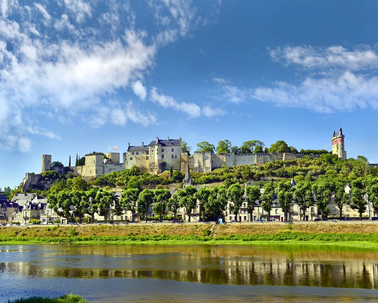 Chateau de Chinon, a rare medieval castle in the Loire