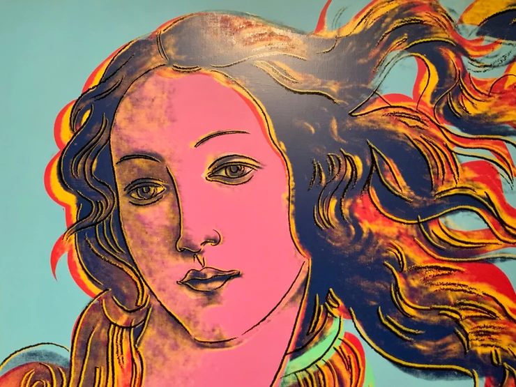 Andy Warhol, silkscreen of Botticelli's Renaissance painting The Birth of Venus, 1984