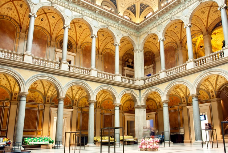 courtyard in Vienna's MAK museum