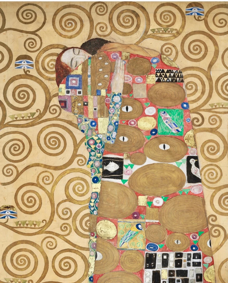 detail of Klimt's Stoclet House Cartoons