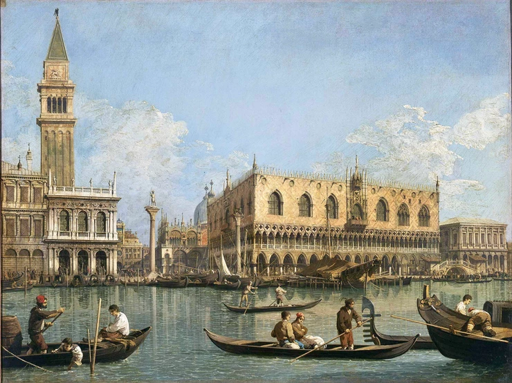 Canalletto, View of the Basin of San Marco from the Punta della Dogana, 1740-45