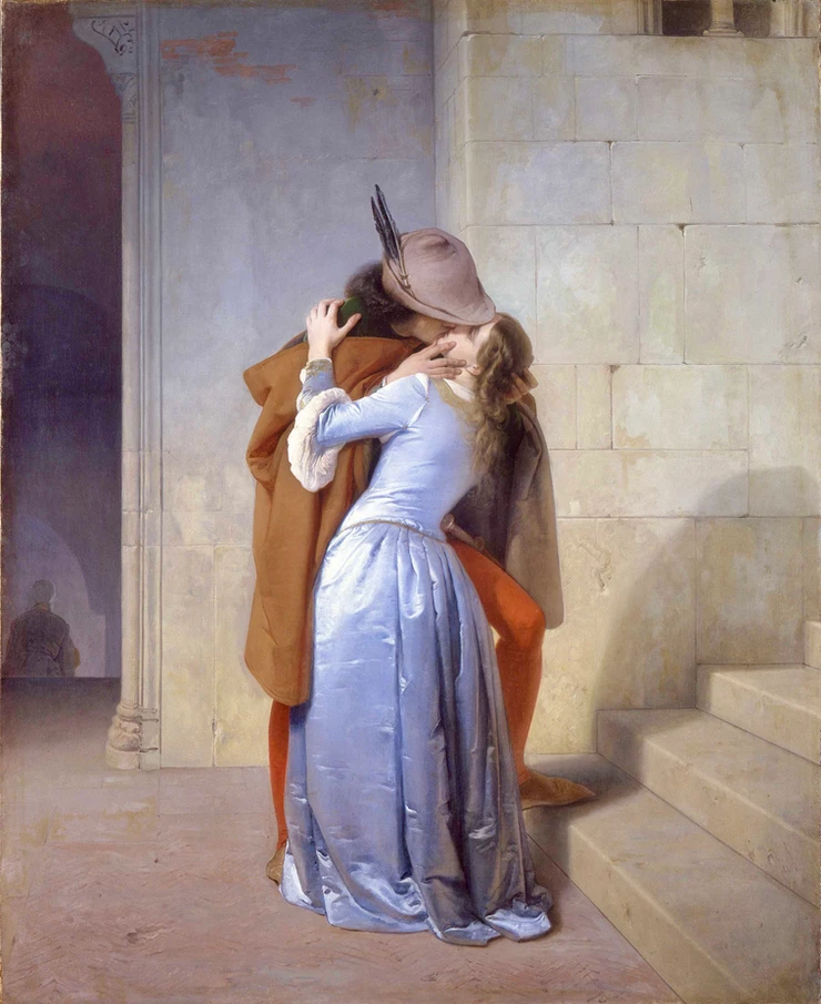 Francesco Hayez, The Kiss, 1859 -- in the Pinacoteca di Brera