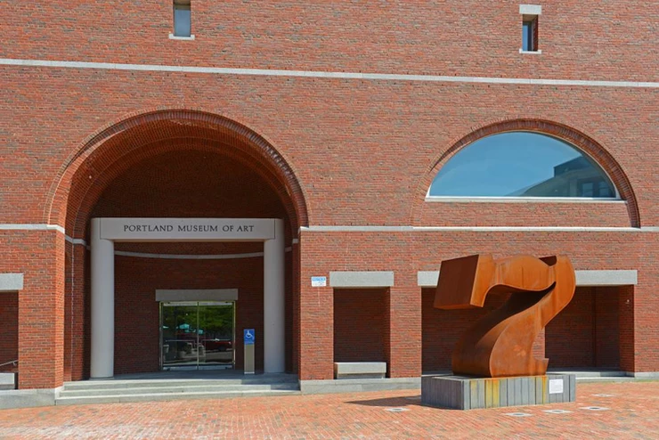 entrance to the Portland Museum of Art