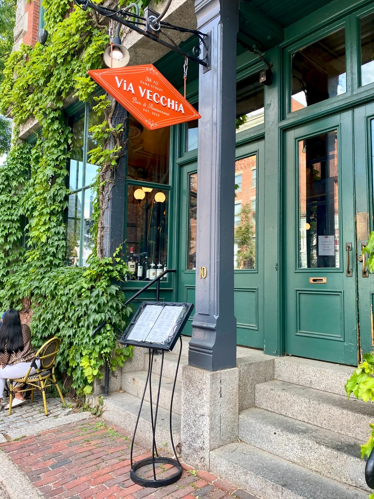 Via Vecchio, an authentic Italian restaurant covered in ivy