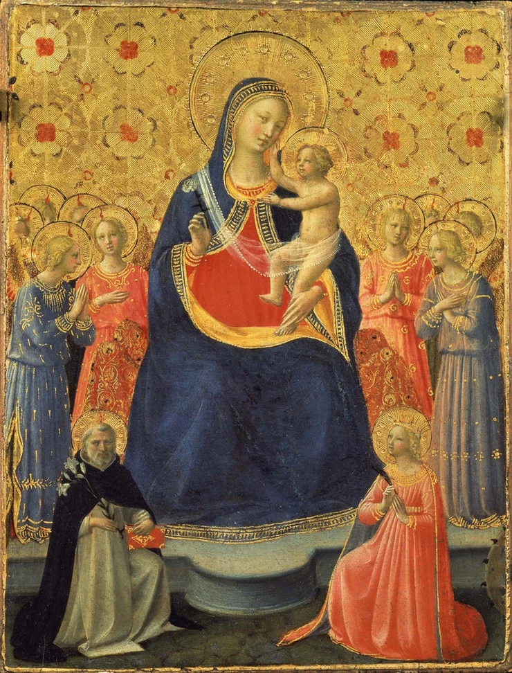 Fra Angelico, The Virgin and the Child Enthroned 1435